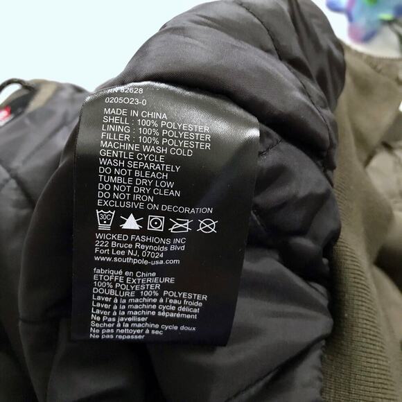 Southpole NWOT Bomber Jacket Boys XL (18-20) - Picture 11 of 11